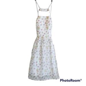 A. Drea Dress Illusion Halter Skater Sz L